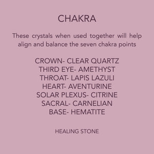 Chakra Crystal Chip Bracelet